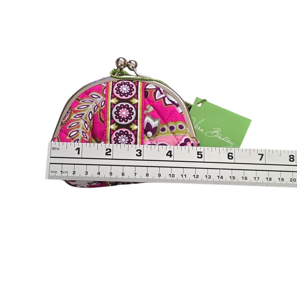 Vera Bradley Pink and Green Paisley Coin Purse NWT - Picture 3 of 4